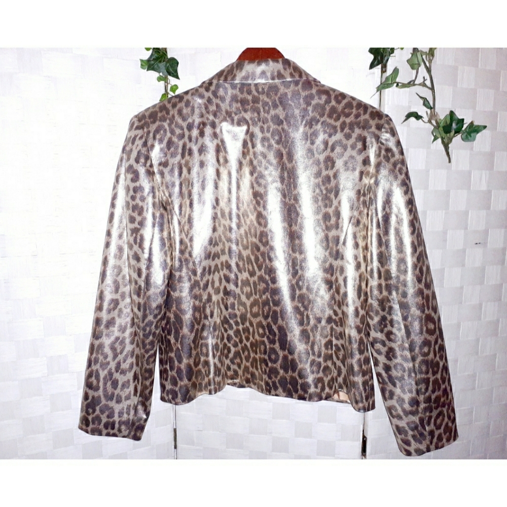 Giancarlo Ferrari Leopard Print Blazer Jacket - Picture 4 of 16